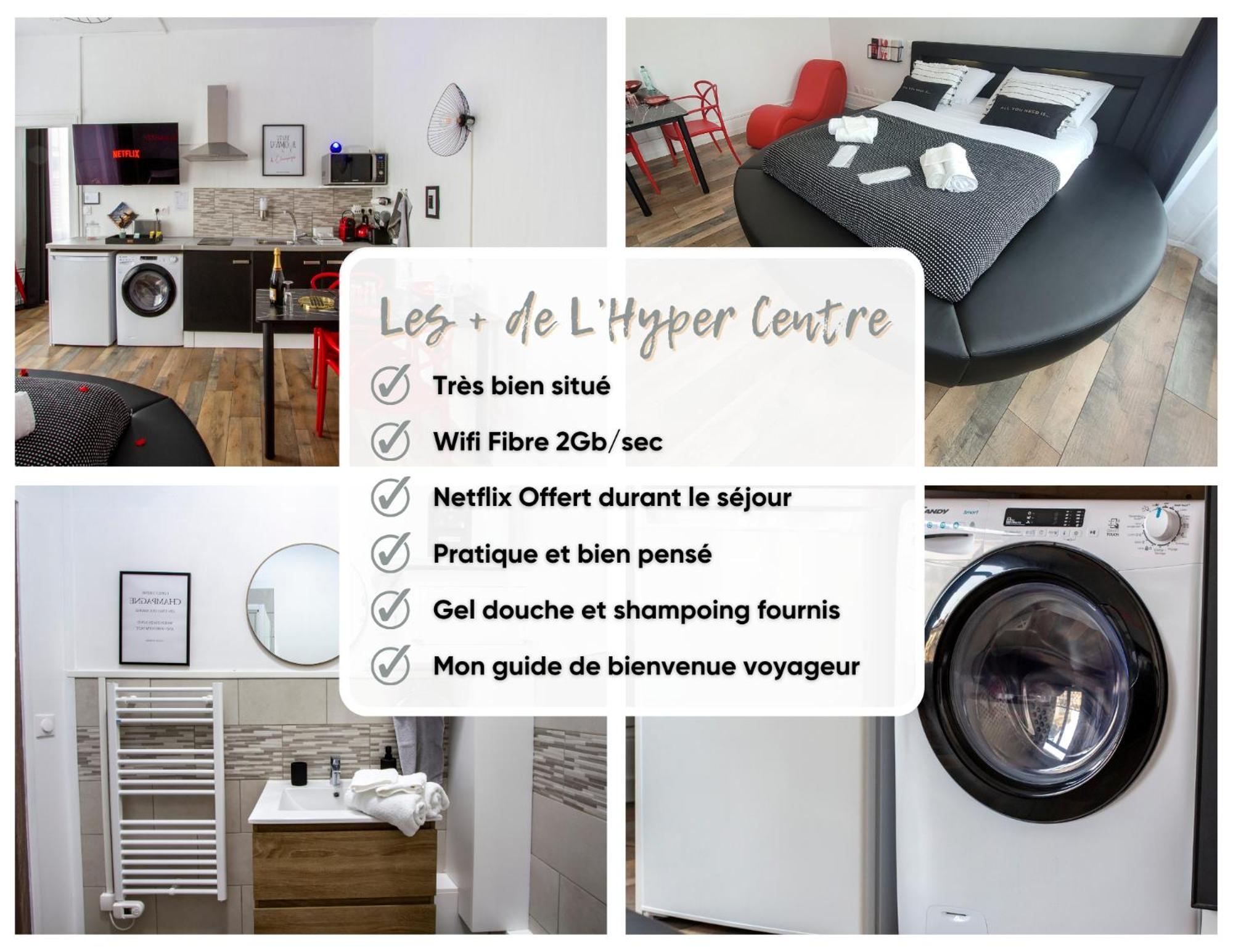 L'Hyper Centre - Netflix & Wifi - Literie Haut De Gamme - Check-In 24H24 - Goodmarning シャロン・アン・シャンパーニュ エクステリア 写真